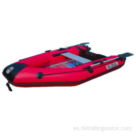 Bote de pesca de bote inflable de doble asiento de PVC